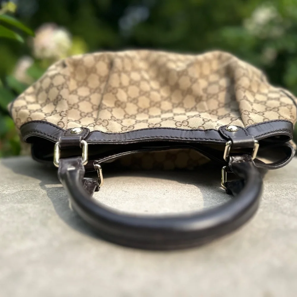Handbag, Gucci Shoulder Bag Brown - Picture 4 of 7